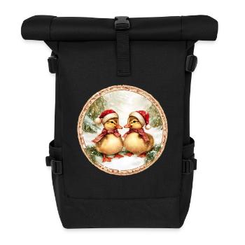 Caneton de Noël - Sac à dos roll top - noir - Devant