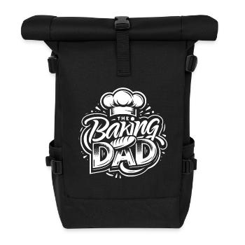 Baking Dad backender Papa unser Vater backt - Rolltop Rucksack - Schwarz - Vorne