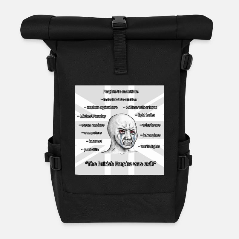 PROBRITAIN3 - Roll Top Backpack - black