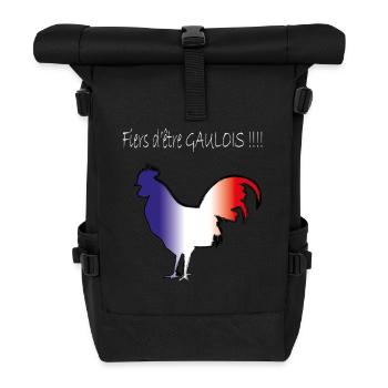 coq gaulois blanc - Rolltop Rucksack - Schwarz - Vorne