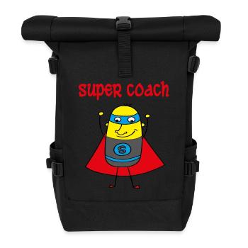 Super coach - Rolltop Rucksack - Schwarz - Vorne