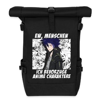 Anime - Bevorzuge Anime W - Rolltop Rucksack - Schwarz - Vorne