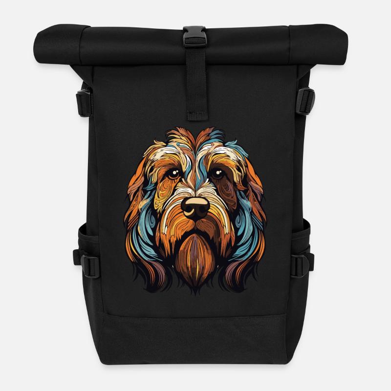 dog tier hund - Rolltop Rucksack - Schwarz