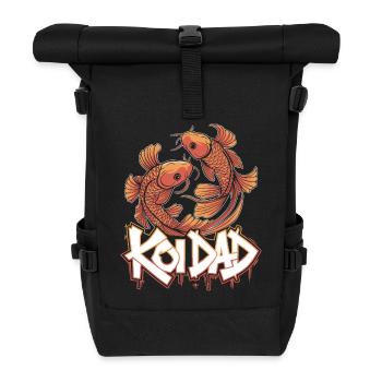 Fier amateur de carpes koï avec style - Sac à dos roll top - noir - Devant