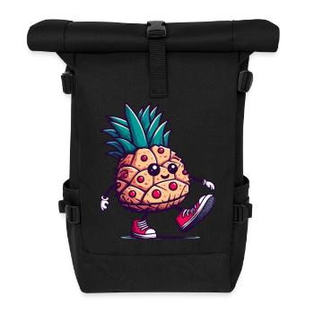 Walking Pineapple - Roll Top Backpack - black - Front