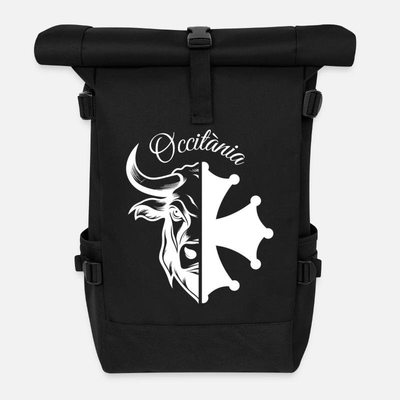 OCCITÀNIA WEISSER STIER - Rolltop Rucksack - Schwarz