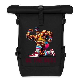 meilleur bodybuilder - Sac à dos roll top - noir - Devant