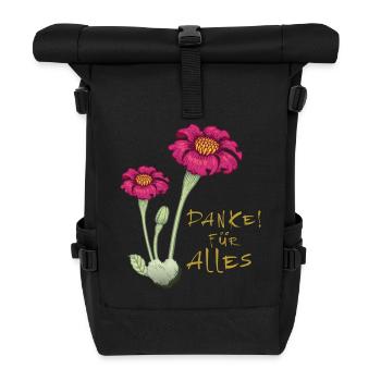 Thanks for everything - Roll Top Backpack - black - Front