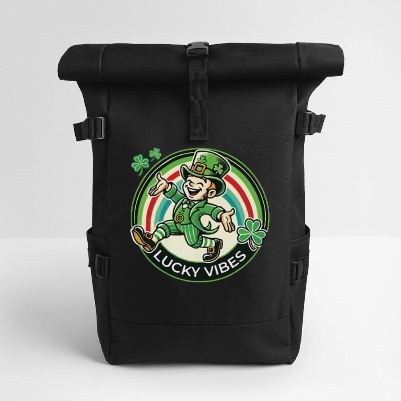 Joyeuses vibrations de la Saint-Patrick Sac à dos roll top