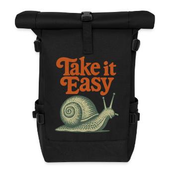 Take It Easy Retro Chill Vibes - Sac à dos roll top - noir - Devant