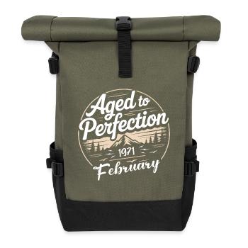 Februar 1971  - Rolltop Rucksack - Olive/Schwarz - Vorne