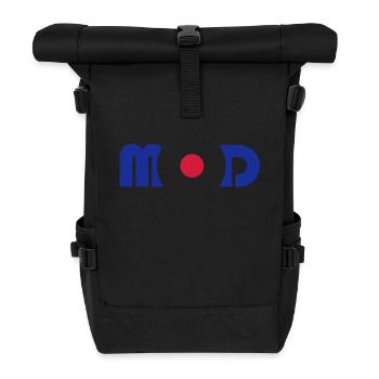 Logo Mod - Sac à dos roll top - noir - Devant