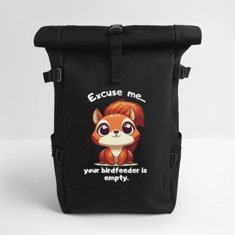 Garten Eichhörnchen Gärtner Gärtnerin Vogelfutter Rolltop Rucksack