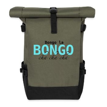 Bongo Beat – Rhythmus im Blut - Rolltop Rucksack - Olive/Schwarz - Vorne