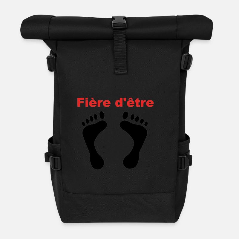 Fière d'être pied-noir - Sac à dos roll top - noir