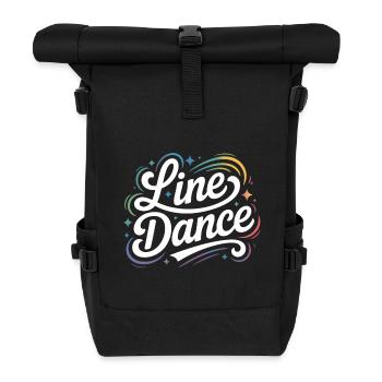 Line dancing my hobby - my passion - my thing - Roll Top Backpack - black - Front