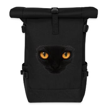 Katzenaugen Katzen Augen - Rolltop Rucksack - Schwarz - Vorne