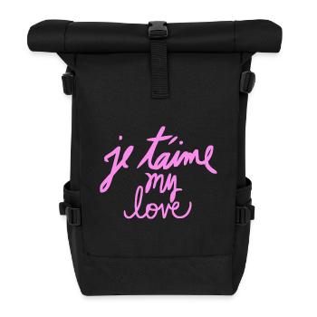 My love - Roll Top Backpack - black - Front