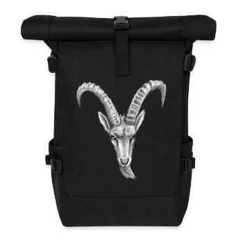steinbock - Rolltop Rucksack - Schwarz - Vorne