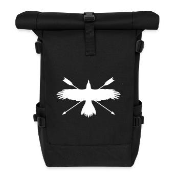 Bogenschießen Shirt und Sticker. Bogenschütze - Rolltop Rucksack - Schwarz - Vorne