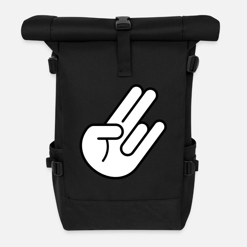 JDM Hand 2c - Rolltop Rucksack - Schwarz