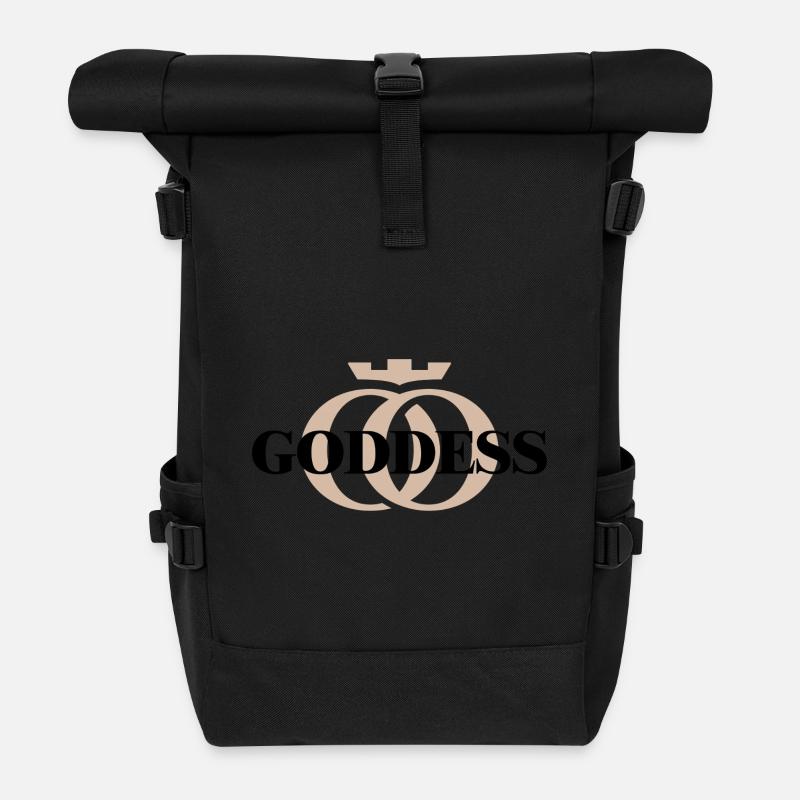 GODDESS Oppoline Collection - Roll Top Backpack - black