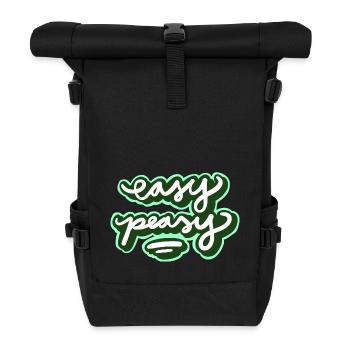 Easy Peasy - Roll Top Backpack - black - Front