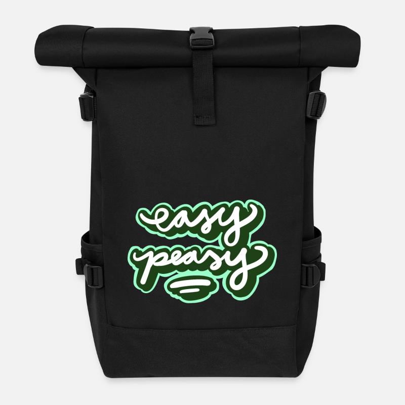Easy Peasy - Rolltop Rucksack - Schwarz