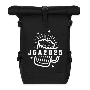 Jga 2025 Junggesellenabschied - Rolltop Rucksack - Schwarz - Vorne