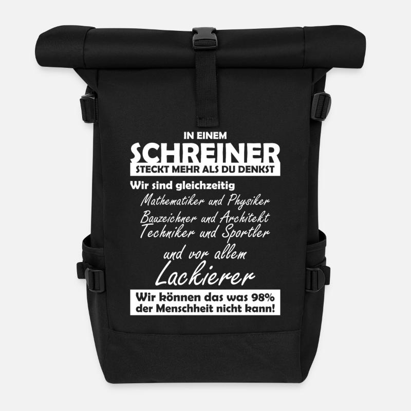 Schreiner - Rolltop Rucksack - Schwarz
