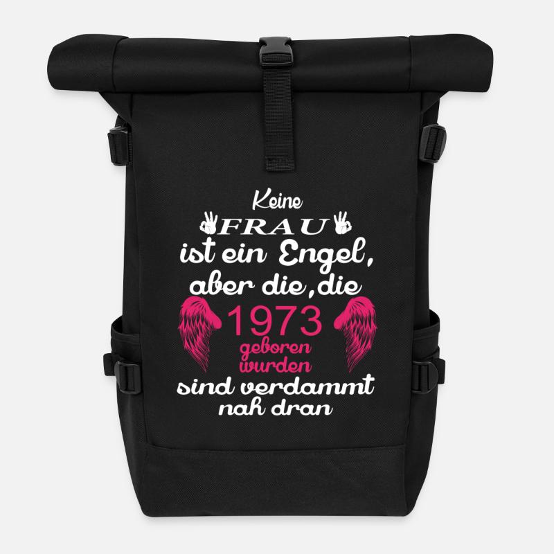 Frau Engel 1973 - Rolltop Rucksack - Schwarz
