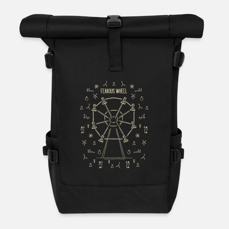 Das Chemie - Riesenrad! - Geschenk - Rolltop Rucksack - Schwarz