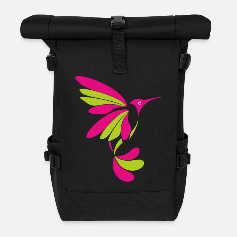 Kolibri 001 - Rolltop Rucksack - Schwarz