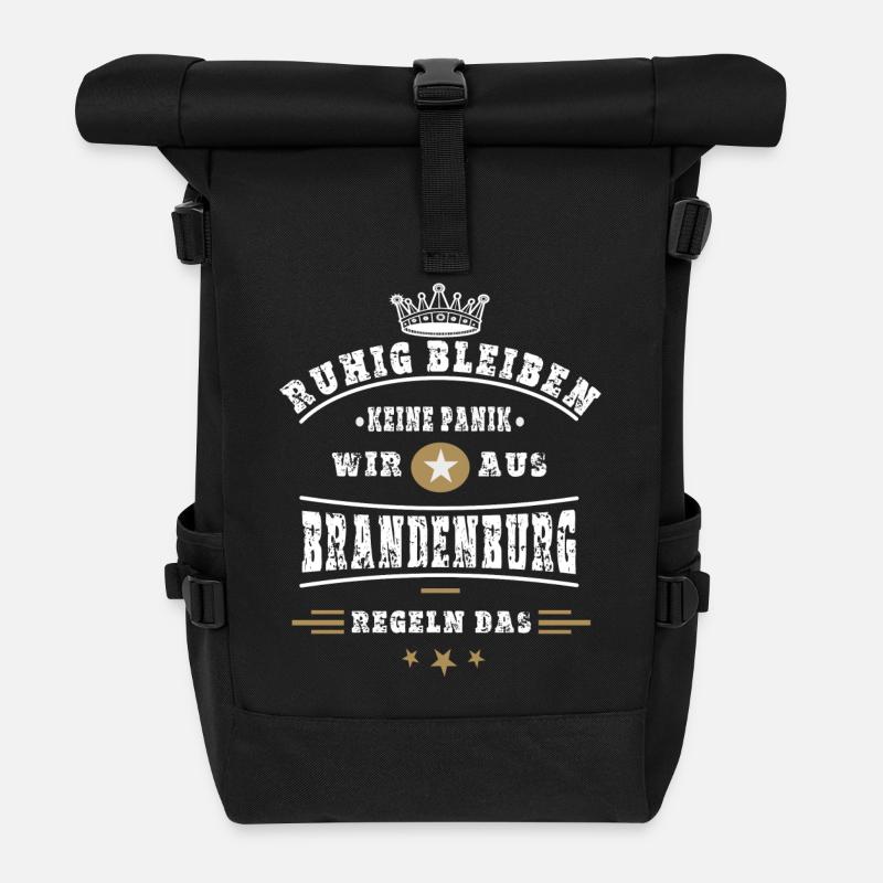 Brandenburg Regelt das ! - Rolltop Rucksack - Schwarz