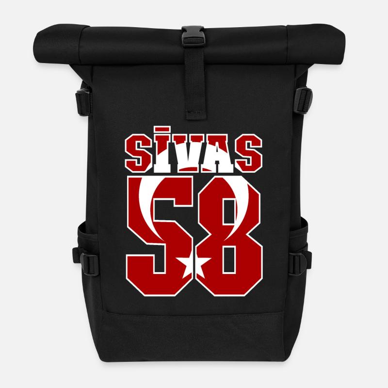 Sivas 51 Türkei - Rolltop Rucksack - Schwarz