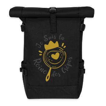 Je suis la reine des crêpes, meilleur cuisinière ! - Sac à dos roll top - noir - Devant
