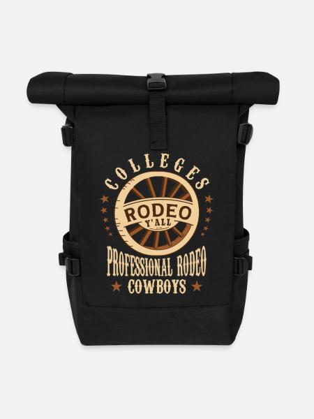 Universitäten Rodeo - Rolltop Rucksack - Schwarz