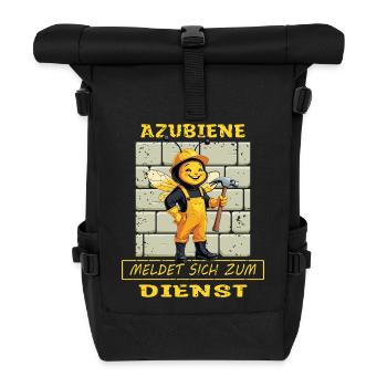 Trainee craftswoman - Roll Top Backpack - black - Front