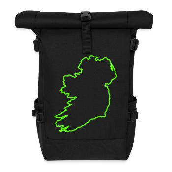 Outline Ireland - Roll Top Backpack - black - Front