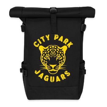 Stadt-Park-Jaguare - Rolltop Rucksack - Schwarz - Vorne