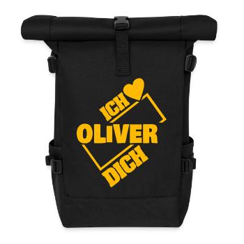 Dear Oliver, - Roll Top Backpack - black - Front