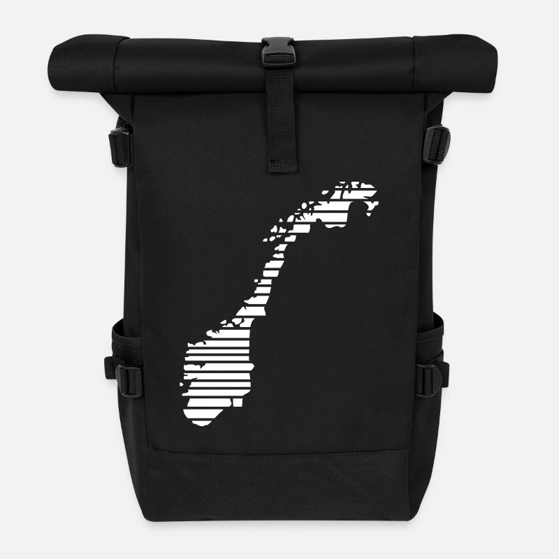 Norway - Roll Top Backpack - black