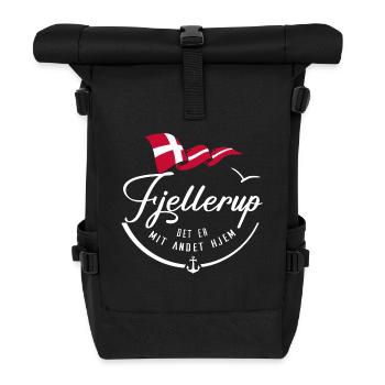 FJELLERUP - Meine zweite Heimat - w - Rolltop Rucksack - Schwarz - Vorne