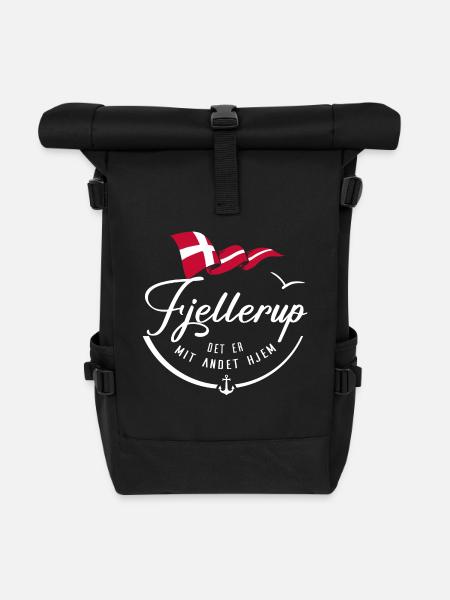 FJELLERUP - Meine zweite Heimat - w - Rolltop Rucksack - Schwarz