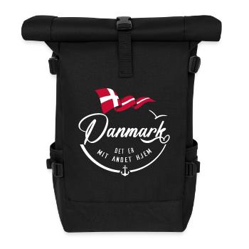 DANMARK - My second home - w - Roll Top Backpack - black - Front