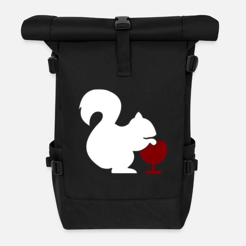 grapes weintrauben wine wein vines3 - Rolltop Rucksack - Schwarz