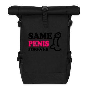 Same penis forever - Roll Top Backpack - black - Front