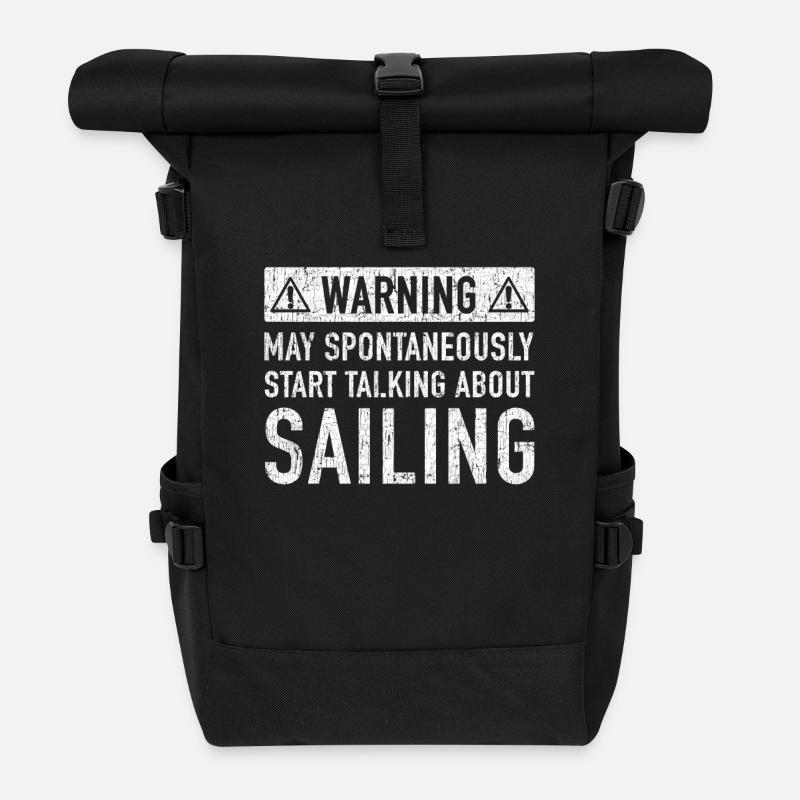 Fun Sail Gift: Order Here - Roll Top Backpack - black