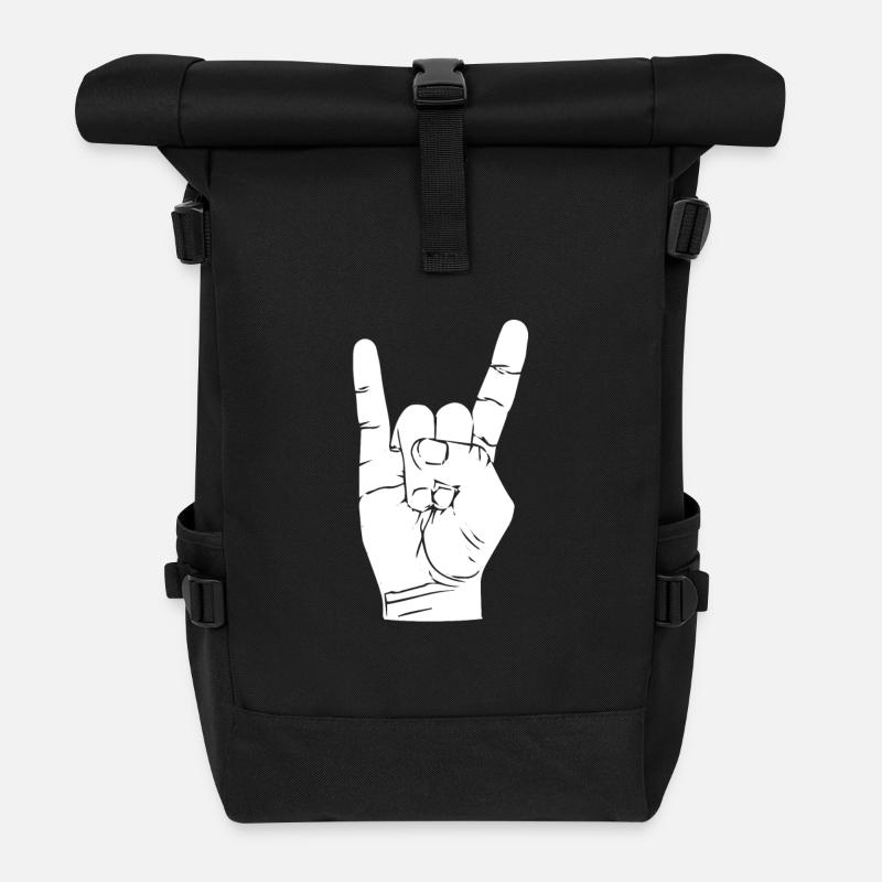 Rock - Rolltop Rucksack - Schwarz