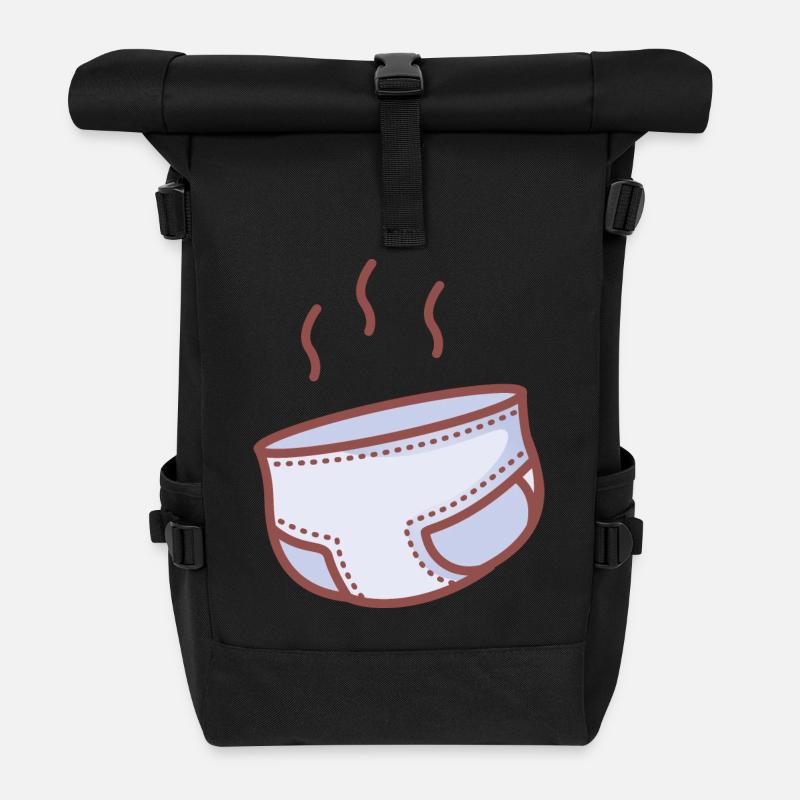 Windel - Rolltop Rucksack - Schwarz